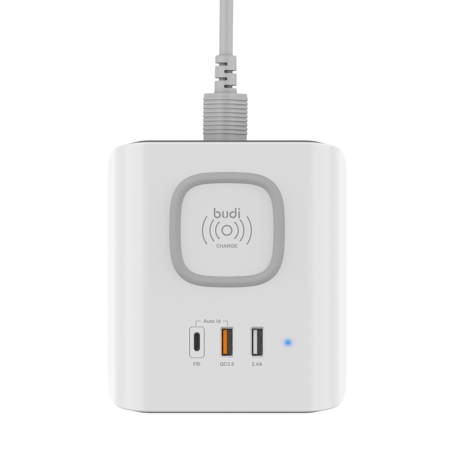 Witte stroomadapter