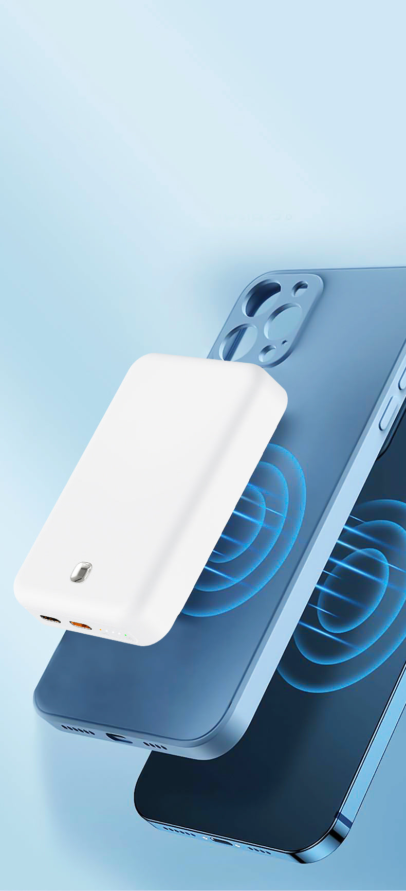 Witte stroomadapter