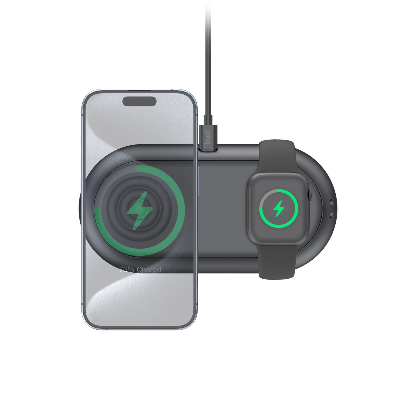 3-IN-1 Wireless Charger (Travel Multi Functional Storage Box)