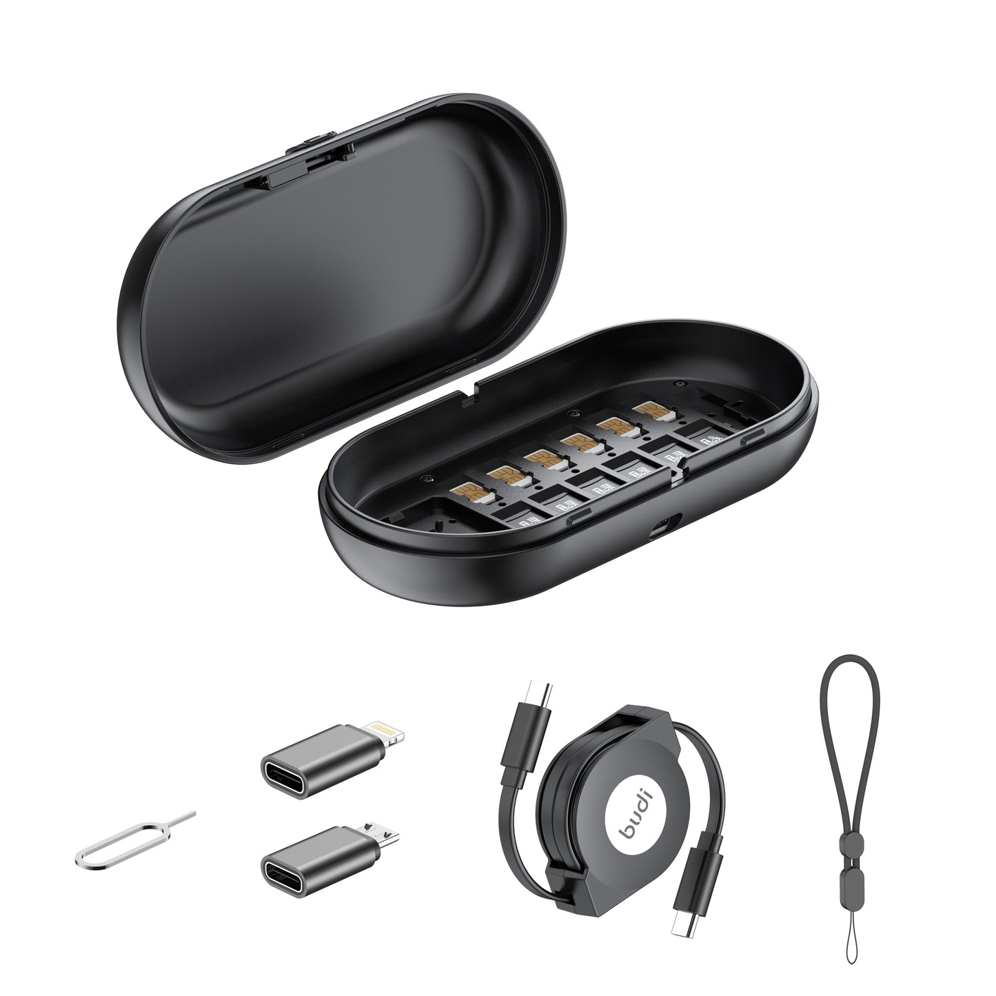3-IN-1 Wireless Charger (Travel Multi Functional Storage Box)