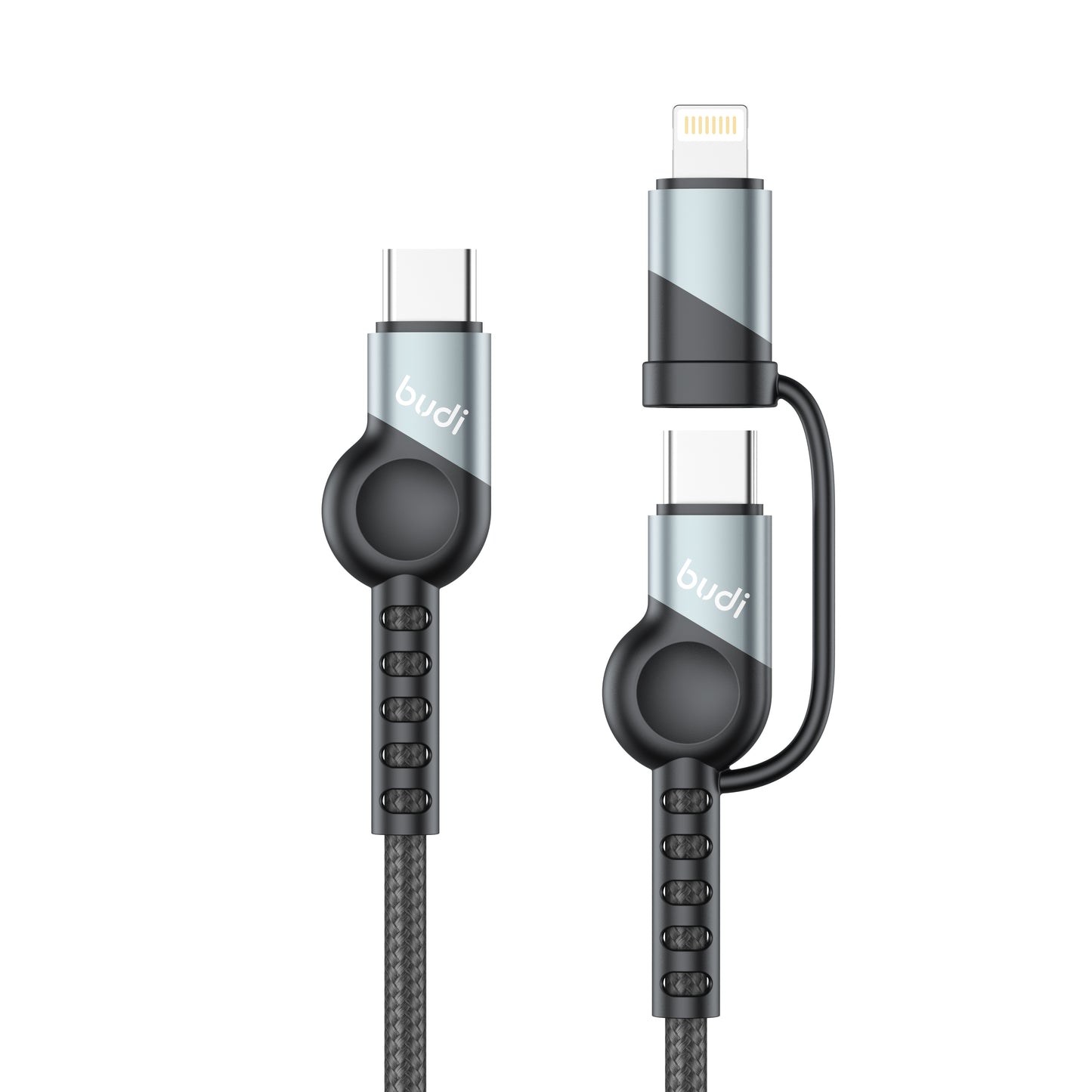 kabel met USB naar verlichting en type c
