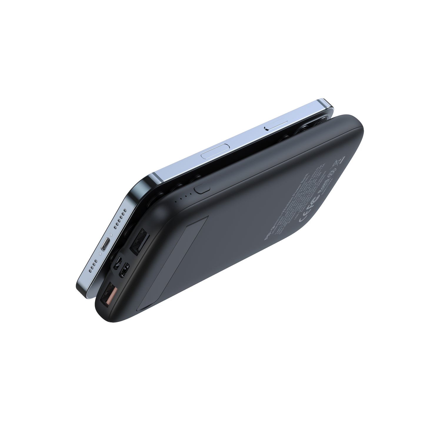 Power bank with bubbles for the back of phone