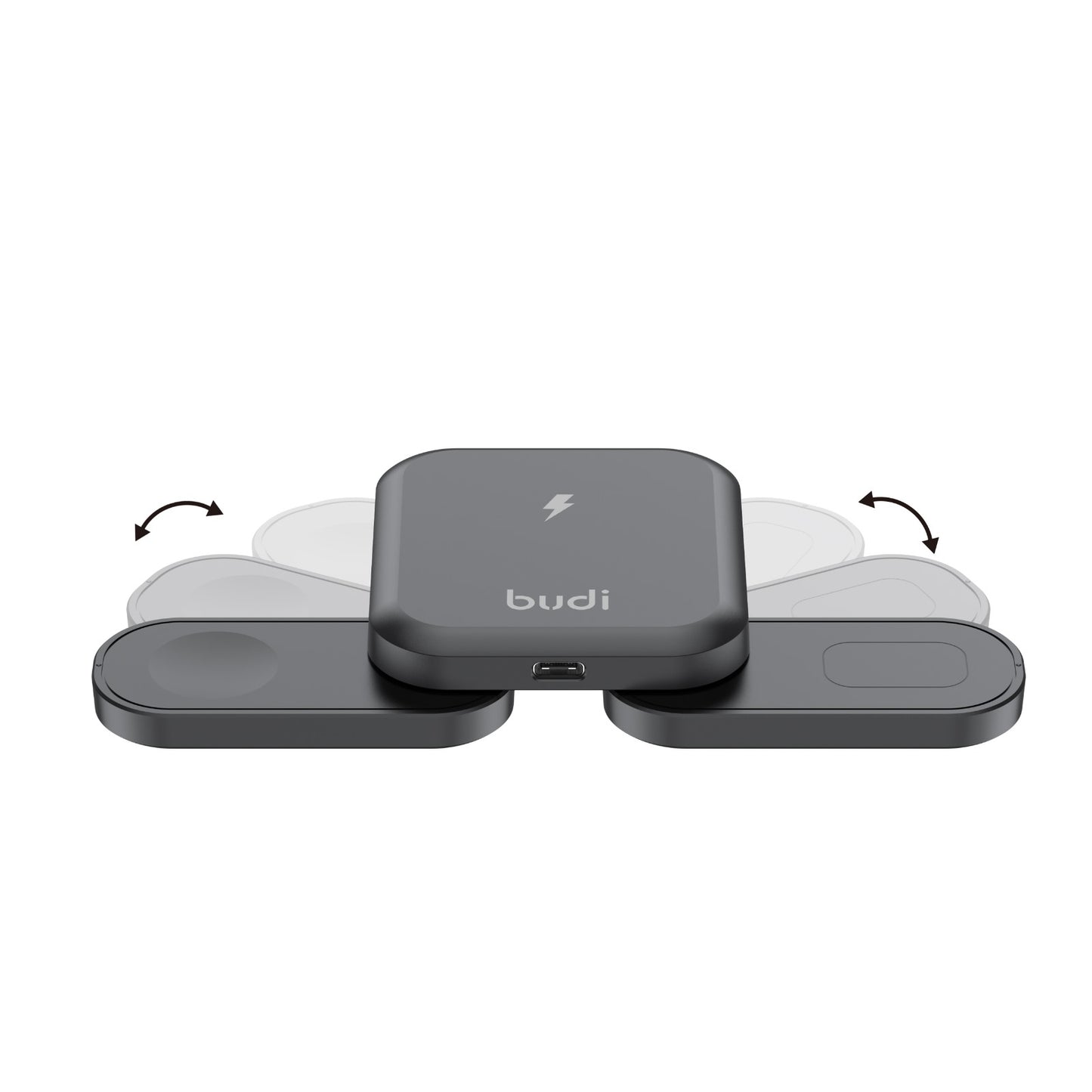 Opvouwbare magnetische 3-IN-1 draadloze oplader