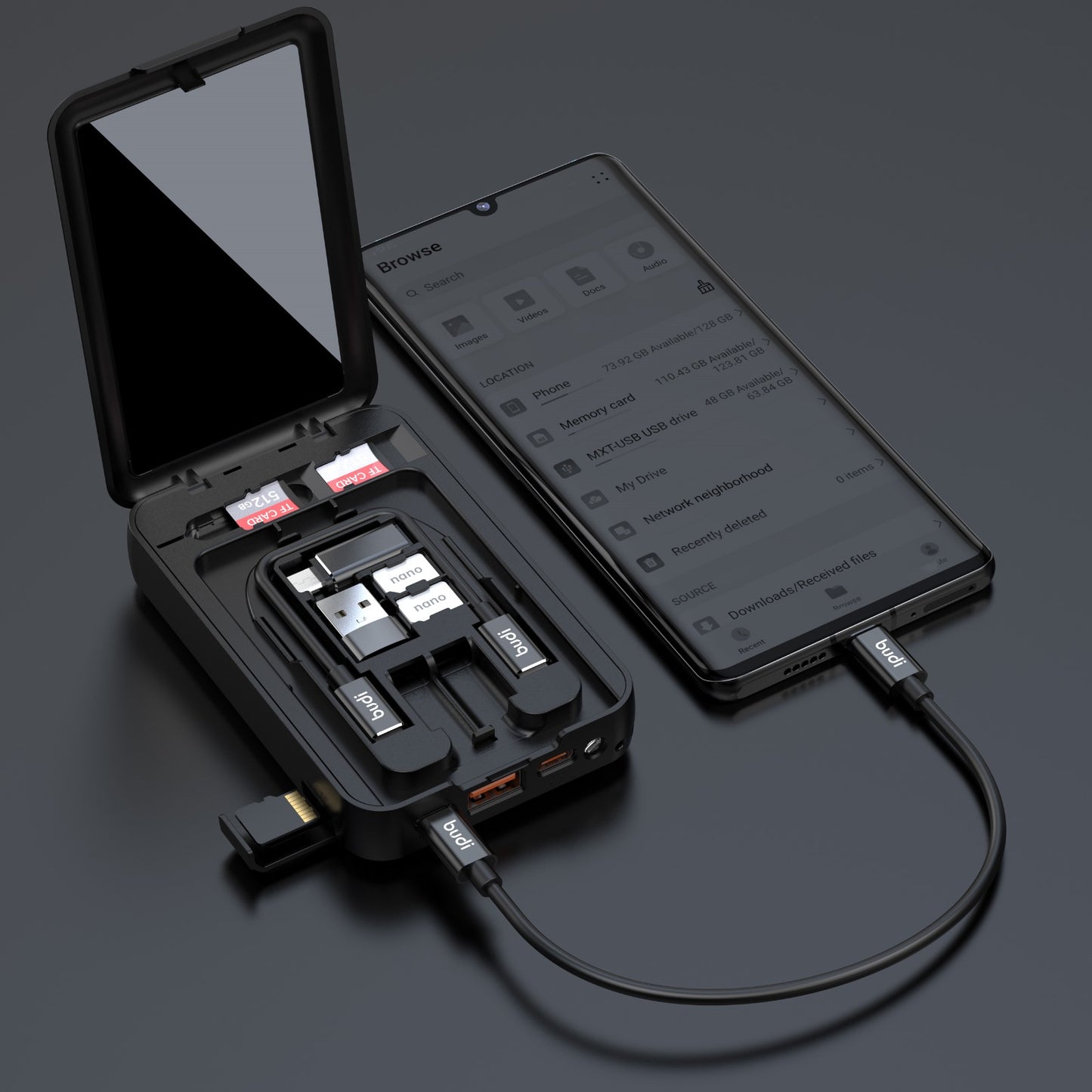 Budi Mini Mobile Power Bank 10000mAh, 20W PD+QC 3.0