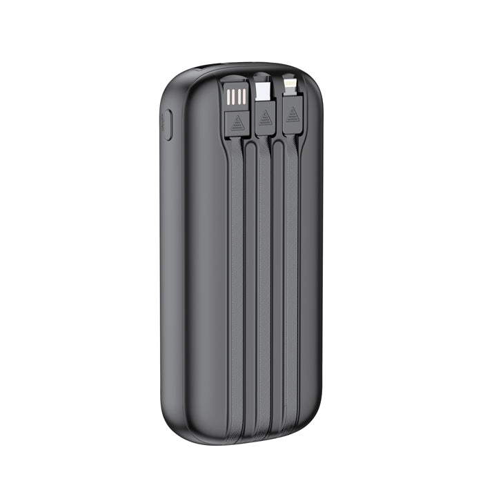 power bank 10,000 MAH with 3 ports lines and lighting screen
