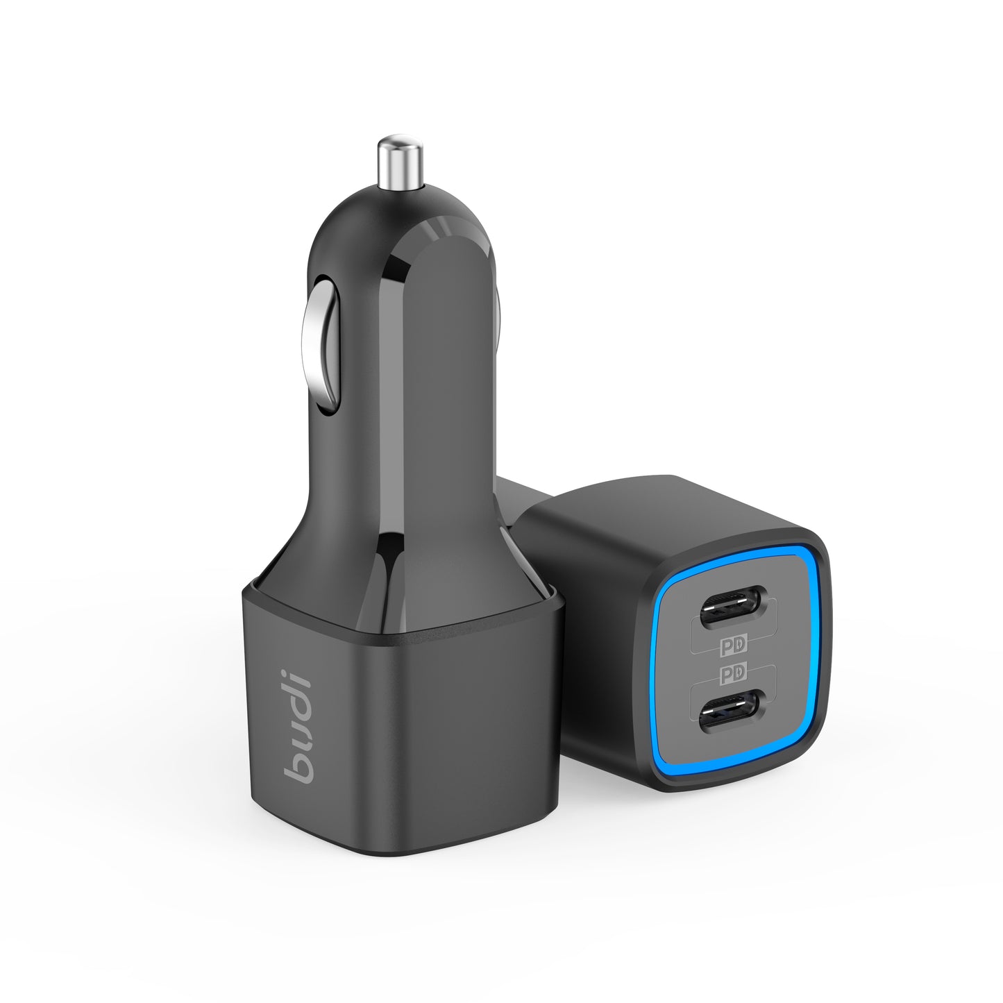 Car charger with 2 port type C